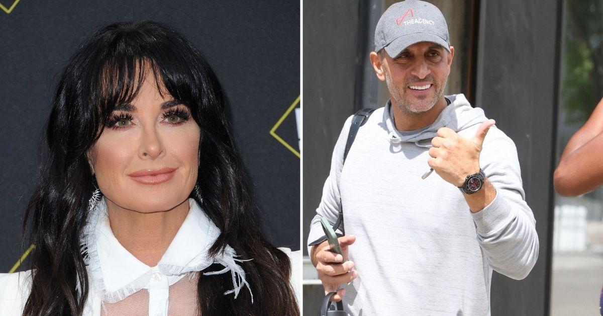 Composite photo of Kyle Richards and Mauricio Umansky