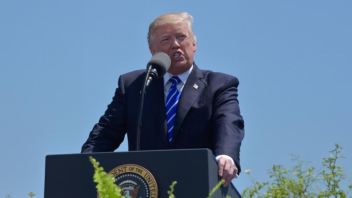 Image of The White House has chalked up bruising on Donald Trump's hands to frequent handshaking and his aspirin regimen.