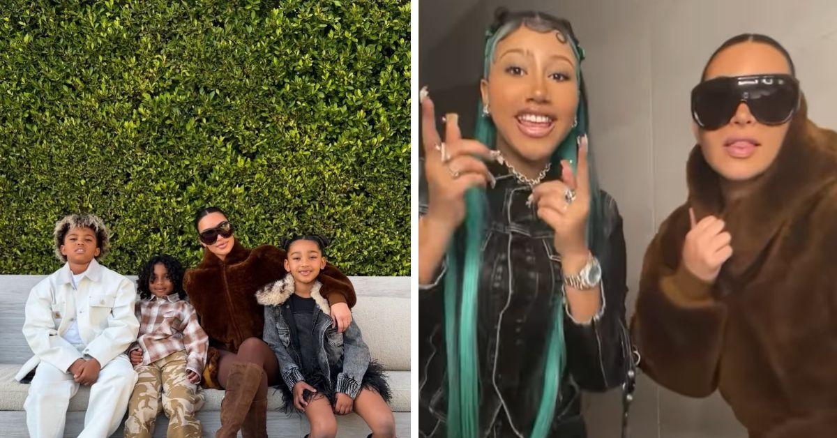 image of PETA criticized Kim Kardashian for gifting her kids the pups. 