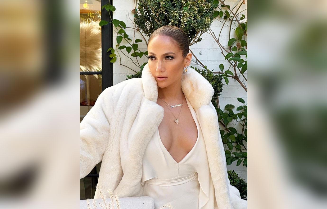 Jennifer Lopez Wears 'Jennifer & Ben' Necklace To Event