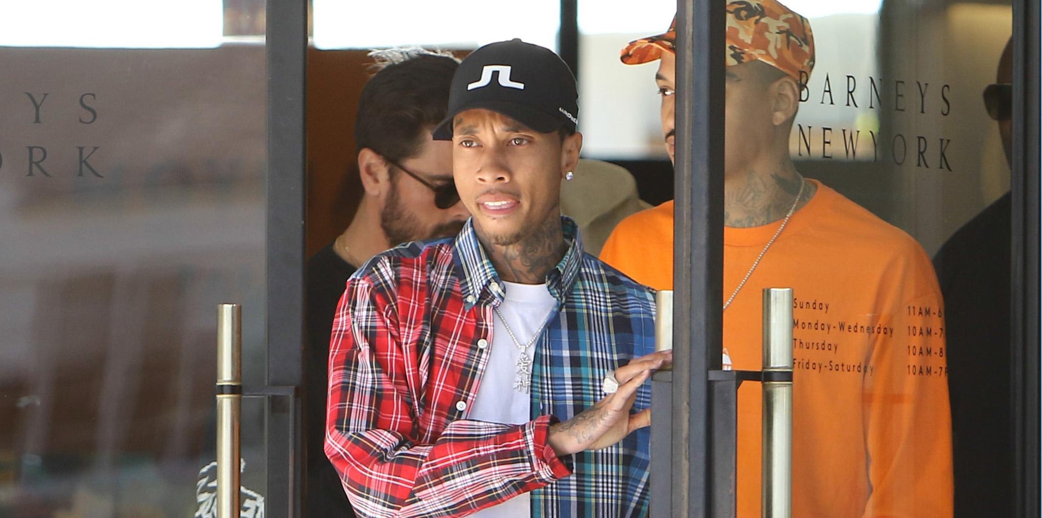 Tyga and Scott Disick end a shopping trip at Barneys New York