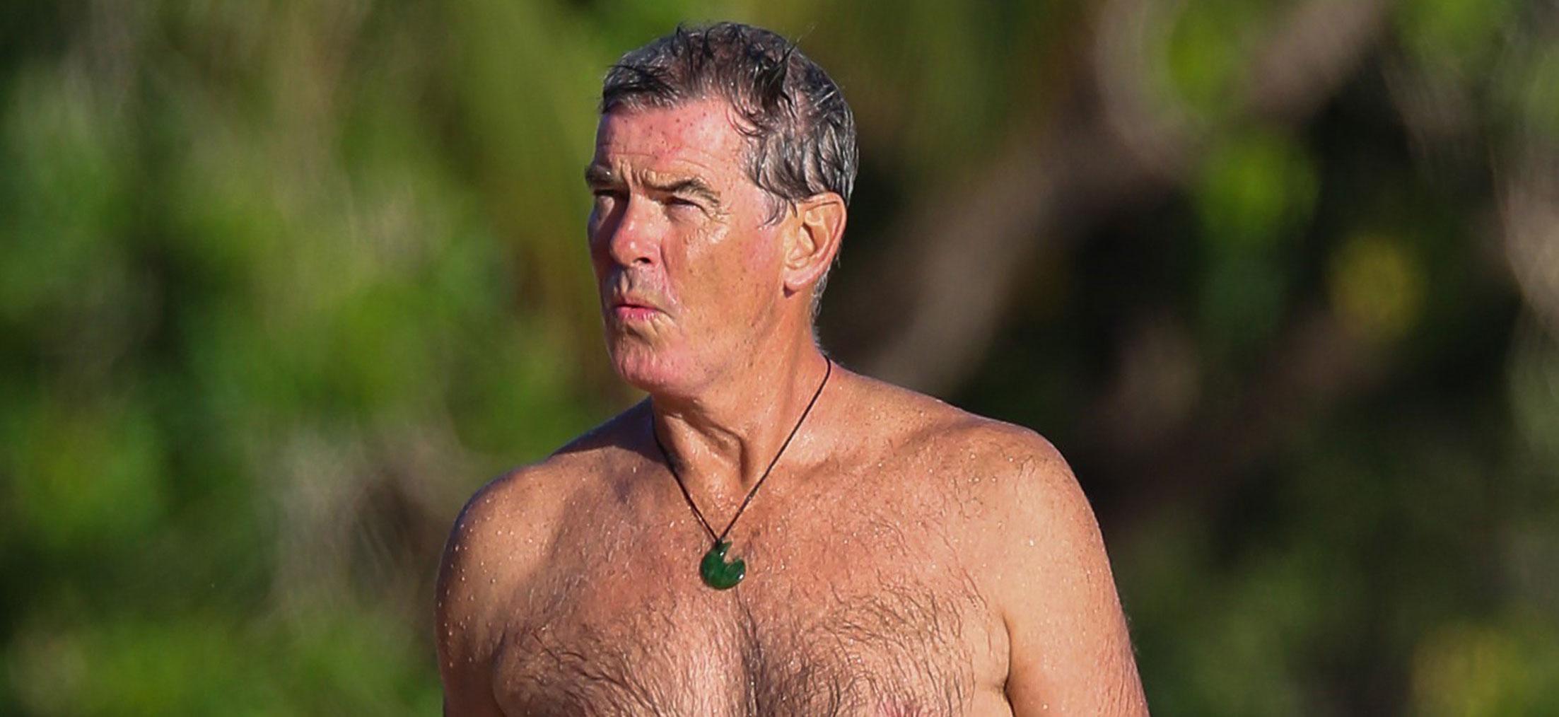 Pierce Brosnan Shirtless