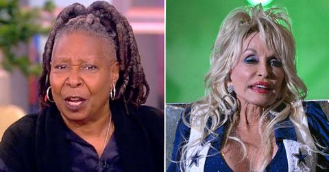 whoopi goldberg slams dolly parton cheerleder outfit critics pp