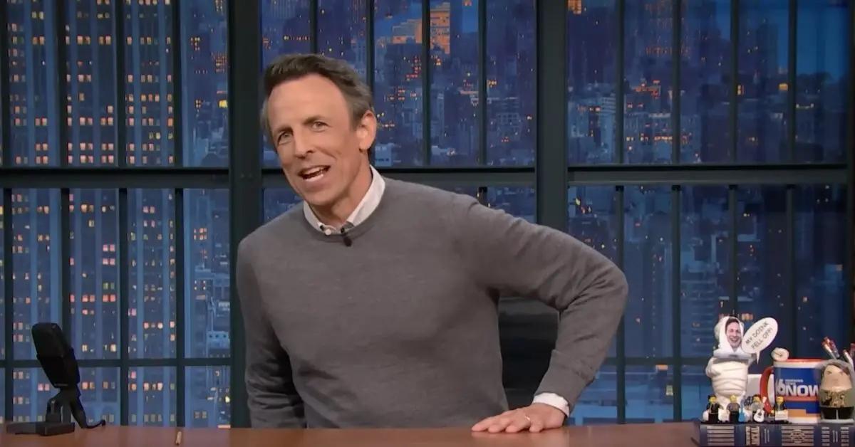 Photo of Donald Trump recently called for NBC to fire Seth Meyers.