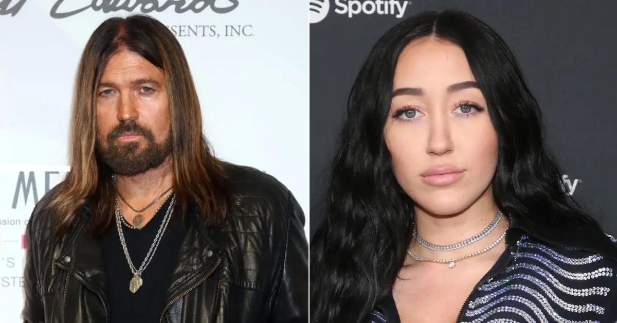 A photo of Billy Ray Cyrus and an image of Noah Cyrus.