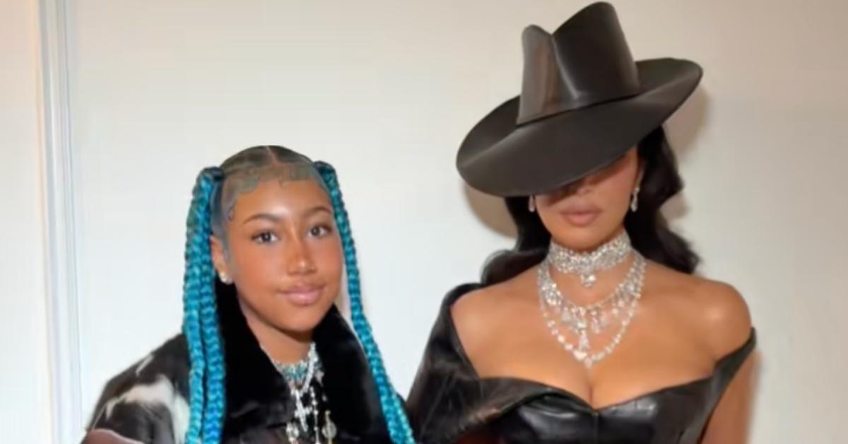 Image of Kanye West and Kim Kardashian's daughter North has recent stepped out in statement-making styles.