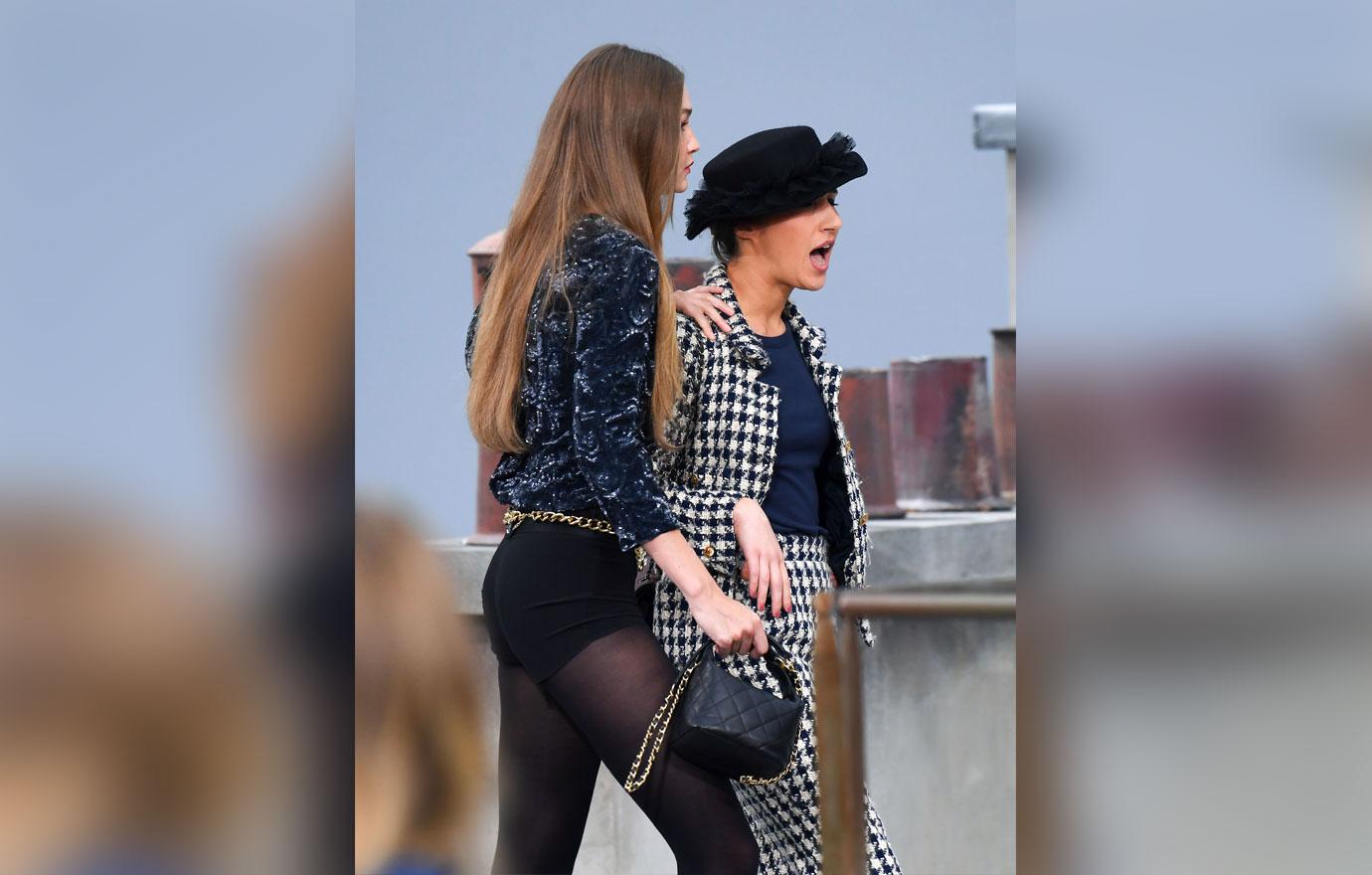 Gigi Hadid just confronted a prankster who ran onto Chanel's