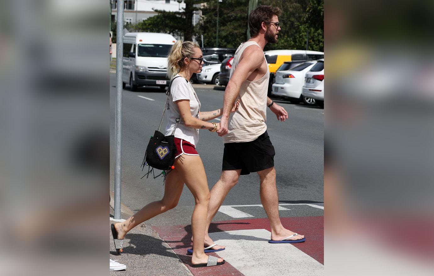 Liam Hemsworth And Miley Cyrus Sighting At Burleigh Heads &#8211; January 11, 2018