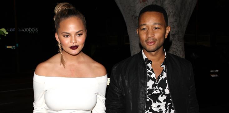 EXCLUSIVE: Chrissy Teigen and John Legend dine at Madeo Restaurant for a romantic dinner