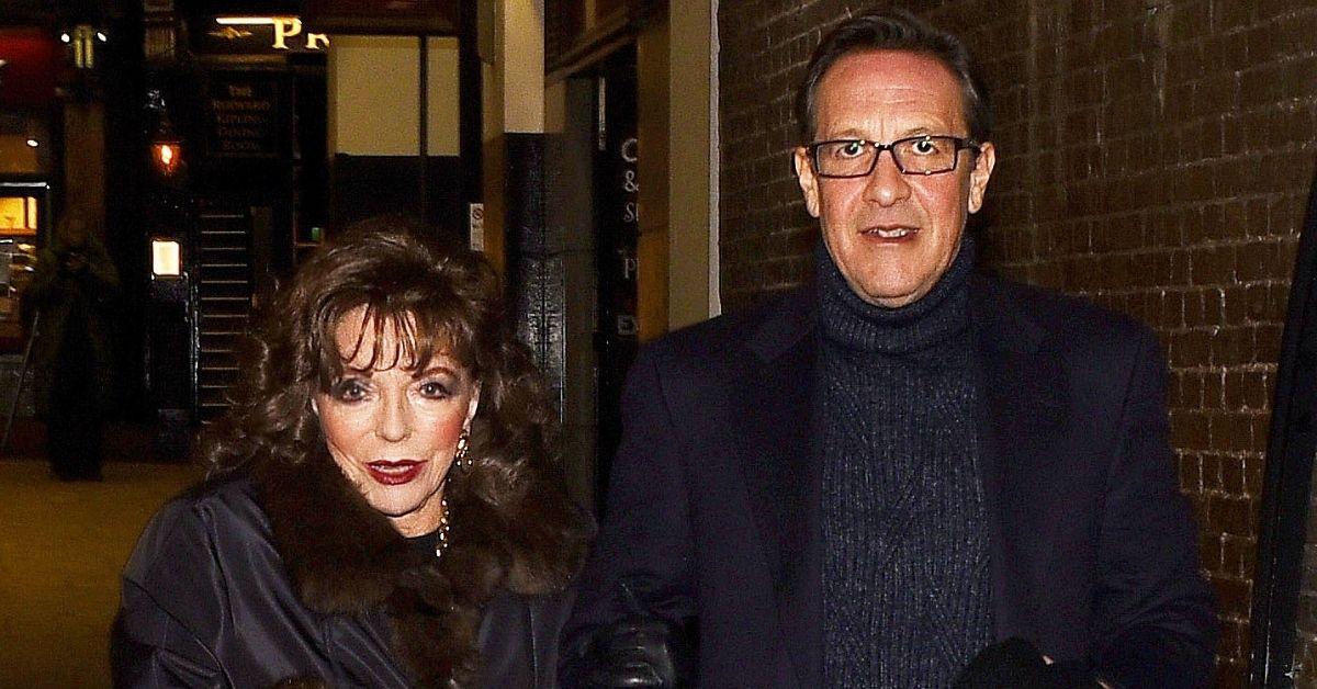 image of Joan Collins and husband Percy Gibson were recently seen enjoying a night out in Saint-Tropez.