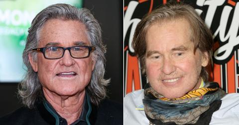 Photo of Kurt Russell; picture of Val Kilmer.