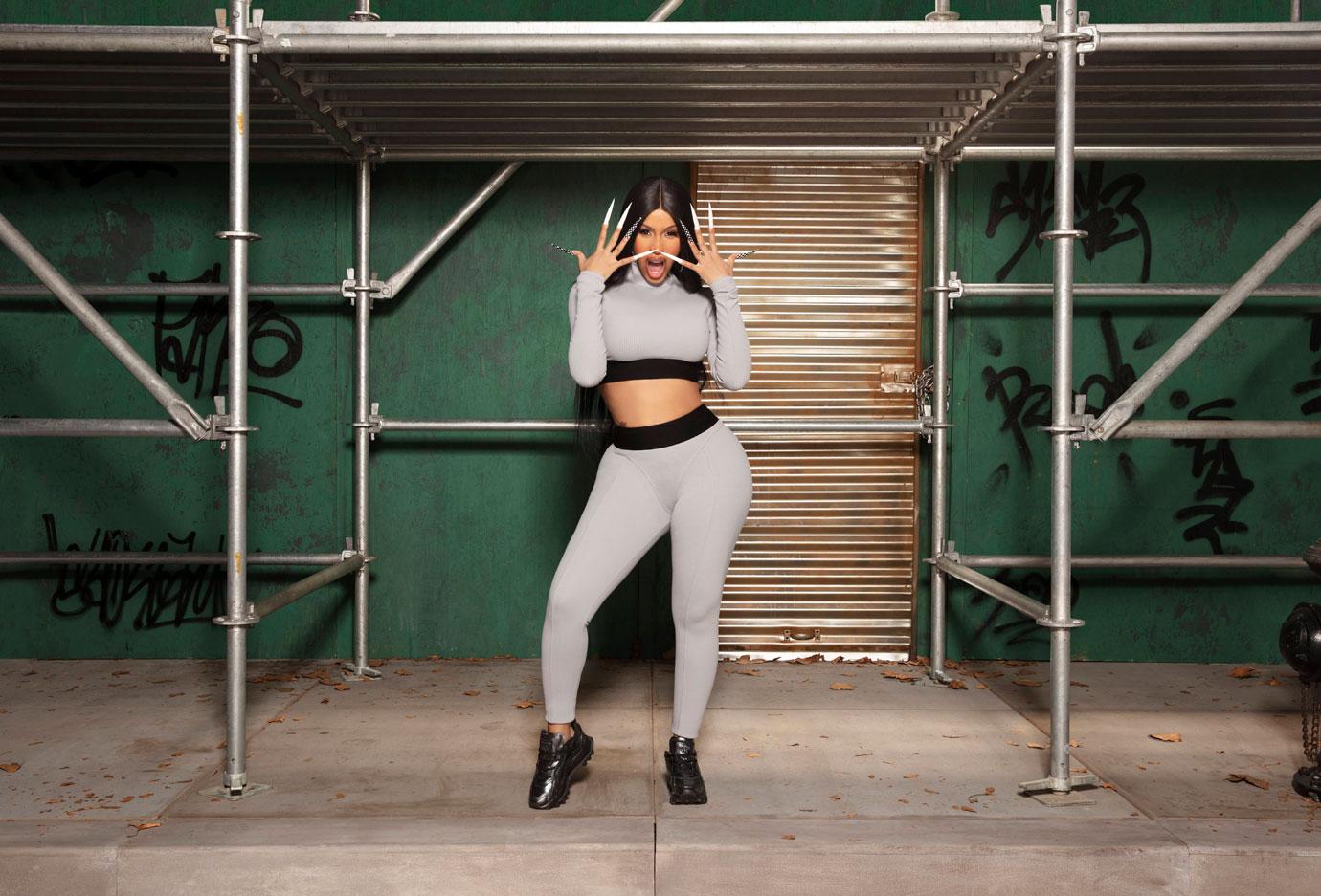 cardi b x reebok drop new metallic apparel and sneaker collection