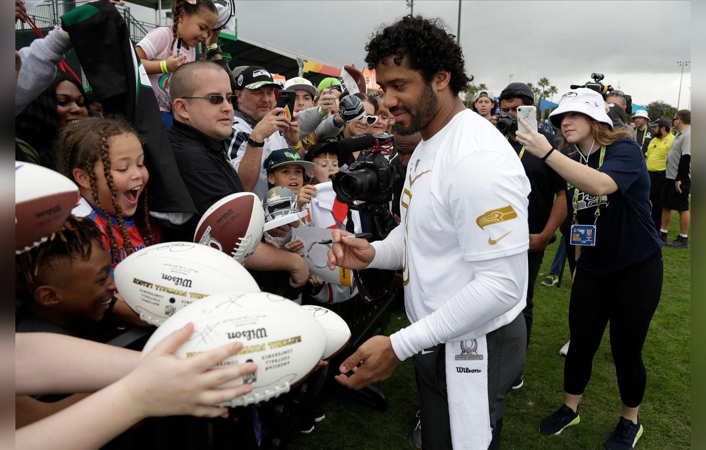 Ciara & Son Future Support Russell Wilson At His Football Practice