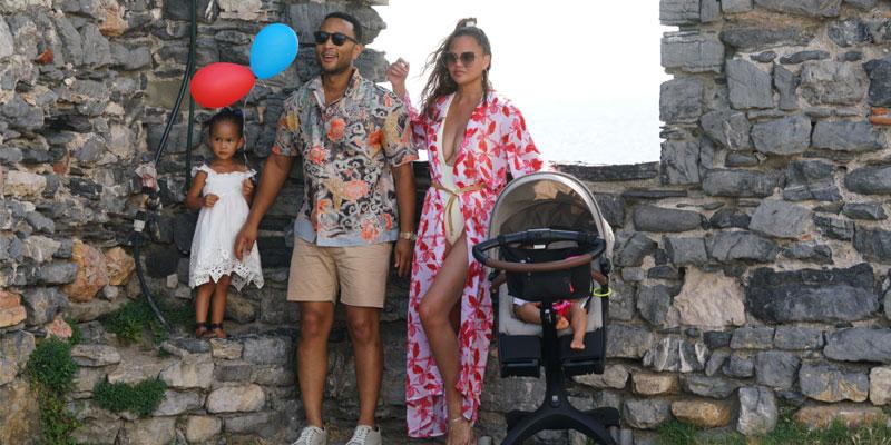 Chrissy Teigen, John Legend, Luna, Miles