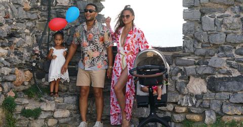 Chrissy Teigen, John Legend, Luna, Miles