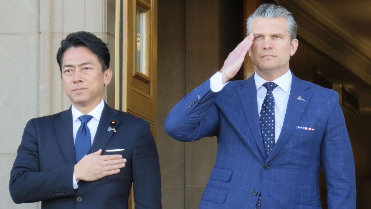 image of 'We got up and showed the actual physical strength of the U.S.-Japanese alliance,' the defense secretary said.