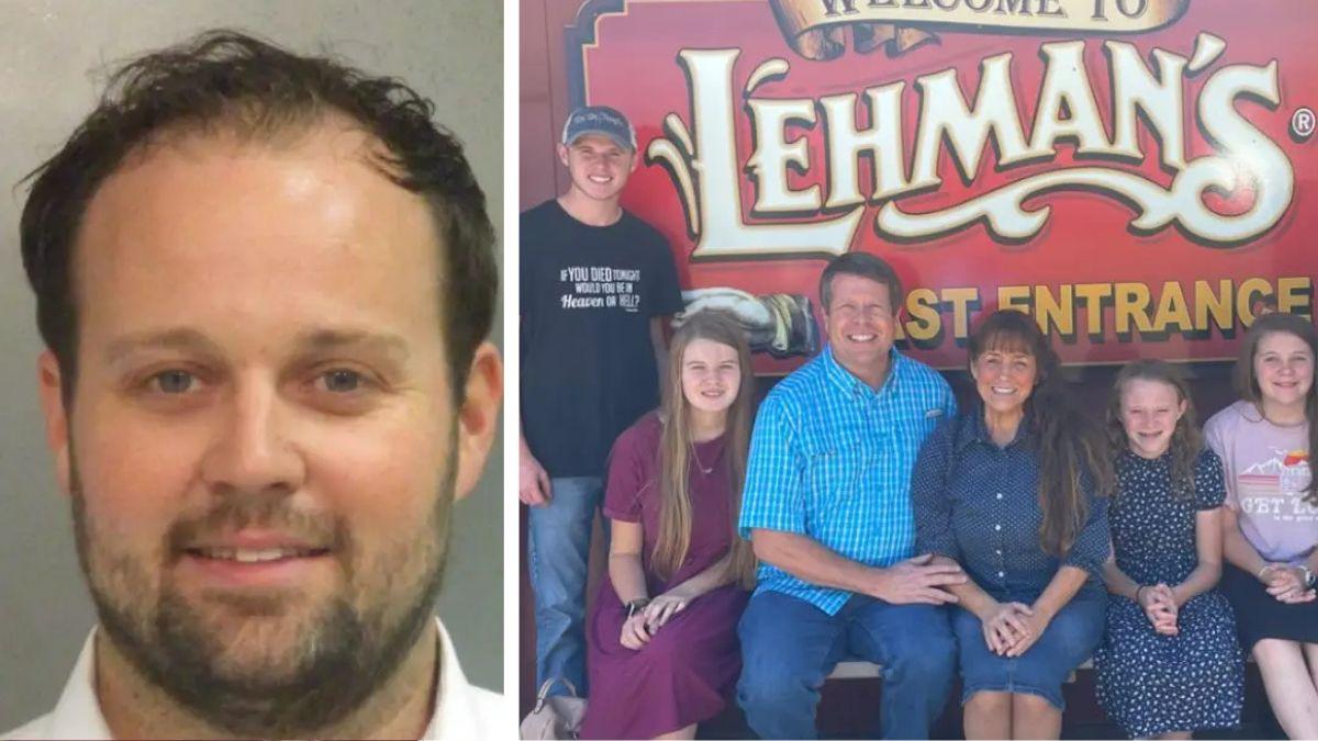 Composite photo of Josh Duggar and family