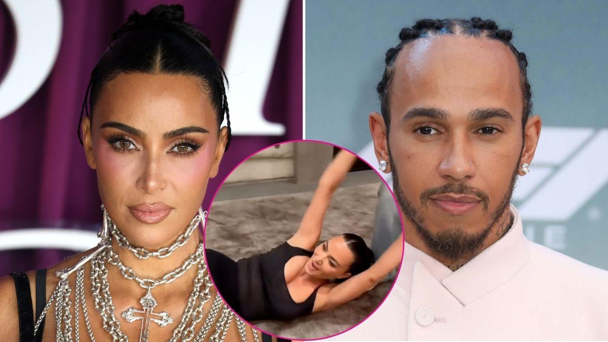 Photo of Kim Kardashian and Lewis Hamilton