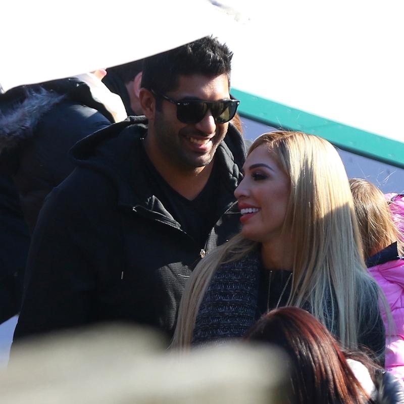 *EXCLUSIVE* Farrah Abraham cozies up to her ex Simon Saran for a romantic day on the ice