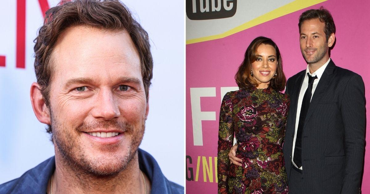 Photo of Chris Pratt, Aubrey Plaza and Jeff Baena. 