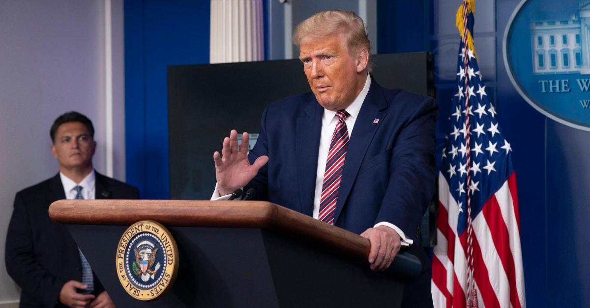 Image of Donald Trump announced in September that he was awarding Rudy Giuliani with the Presidential Medal of Freedom.