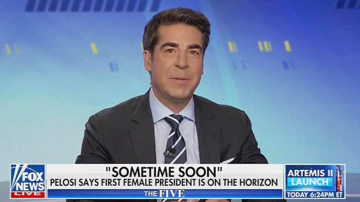 image of Jesse Watters doesn't want a female in office. 