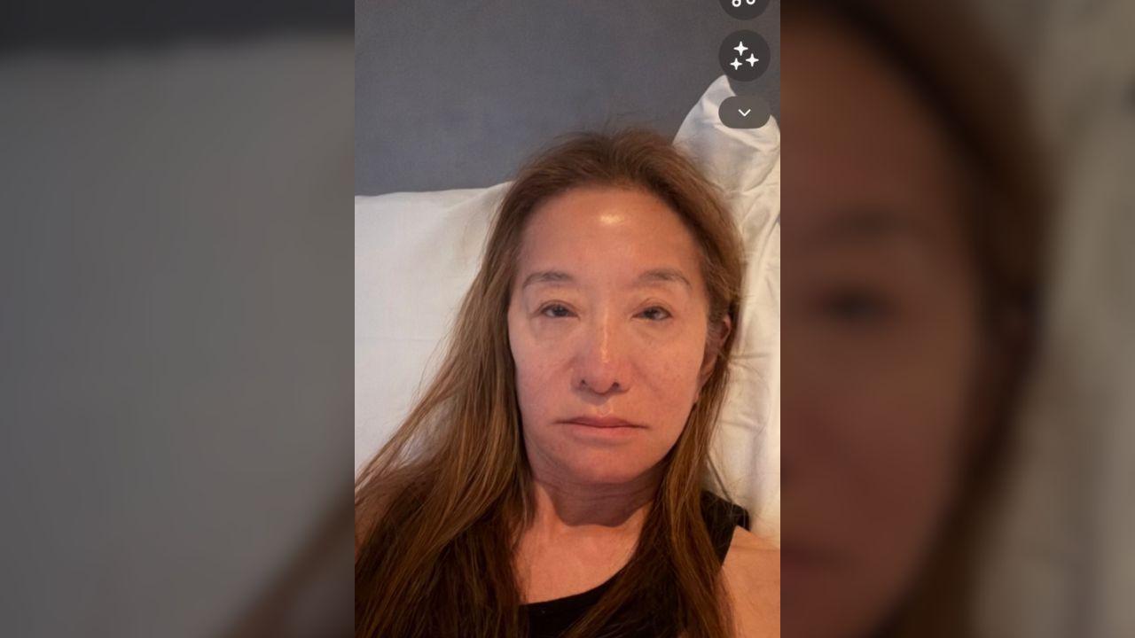 image of Vera Wang posted a makeup-free selfie as she recovered from being sick.