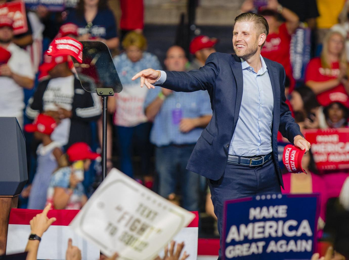 eric trump dragged portraying donald bold leader trying earn dads love