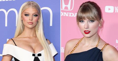 Split photo of Loren Gray and Taylor Swift.