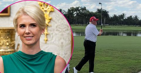 Composite photo of Natalie Harp and Donald Trump.