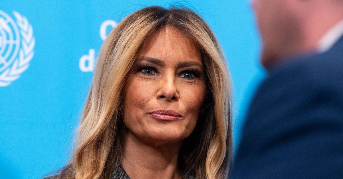 image of Melania Trump raised eyebrows after skipping Donald Trump Jr.’s bridal shower at Mar-a-Lago.