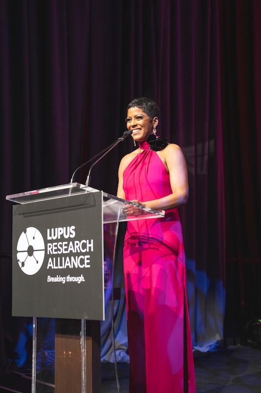 tamron hall emcing at lupus research alliance gala