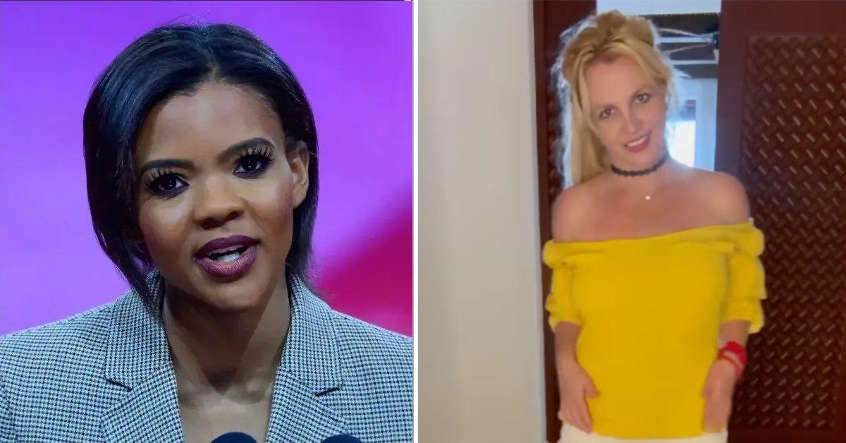 Composite photo of Candace Owens and Britney Spears