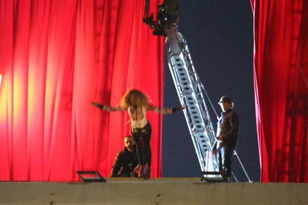 Beyonce Pregnant Music Video Shoot