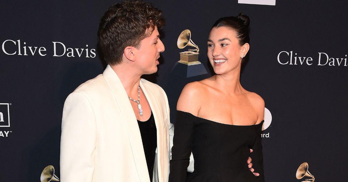 image of Charlie Puth and Brooke Sansone made their red carpet debut in February 2023.