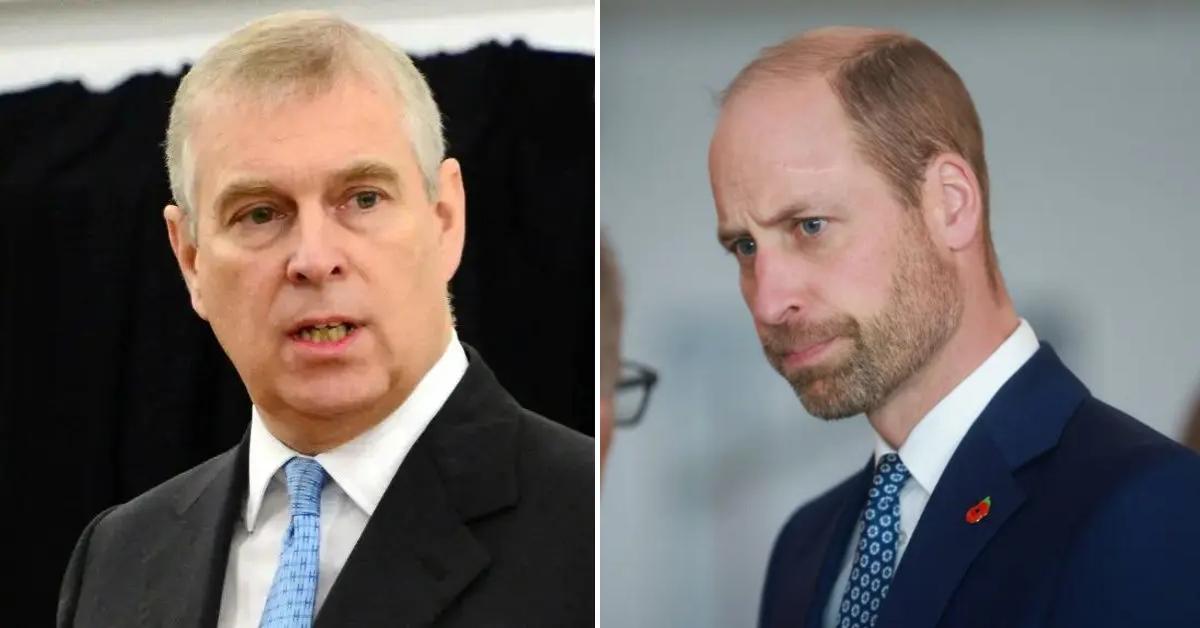 Photo fo Prince Andrew; picture of Prince William.