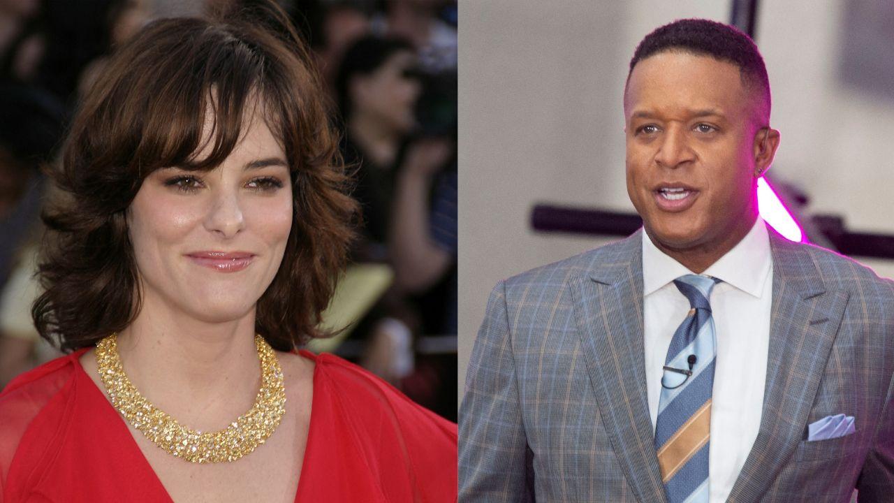 Split image of Parker Posey and Craig Melvin.