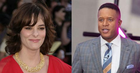 Split image of Parker Posey and Craig Melvin.