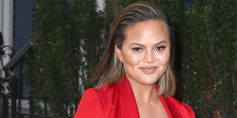 Pregnant Chrissy Teigen In This See Through Red Dress Is Everything 