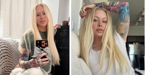 split photo of jenna jameson