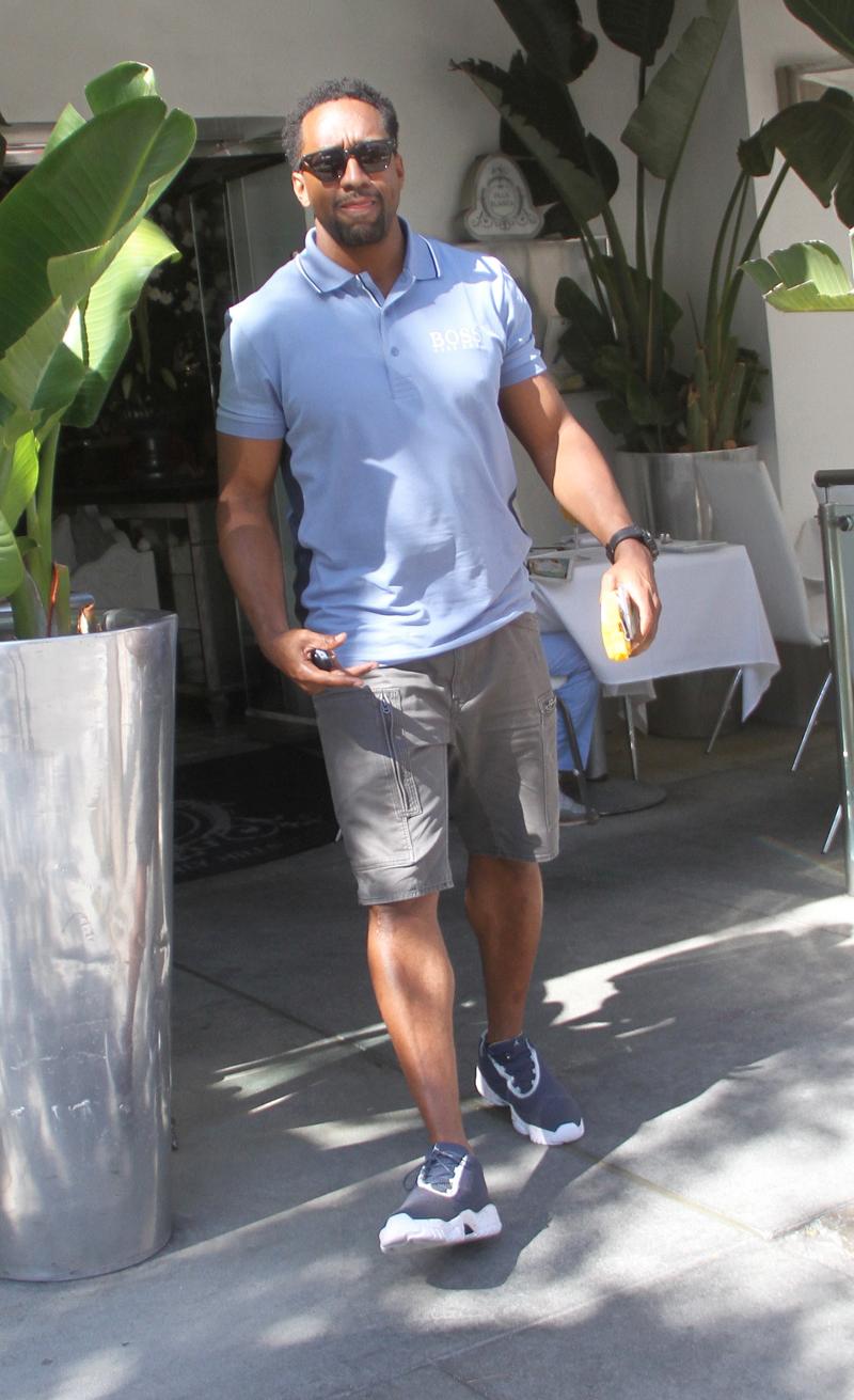 Jaleel White has lunch in Beverly Hills