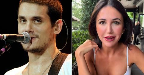 Split Photo of John Mayer and Kat Stickler.