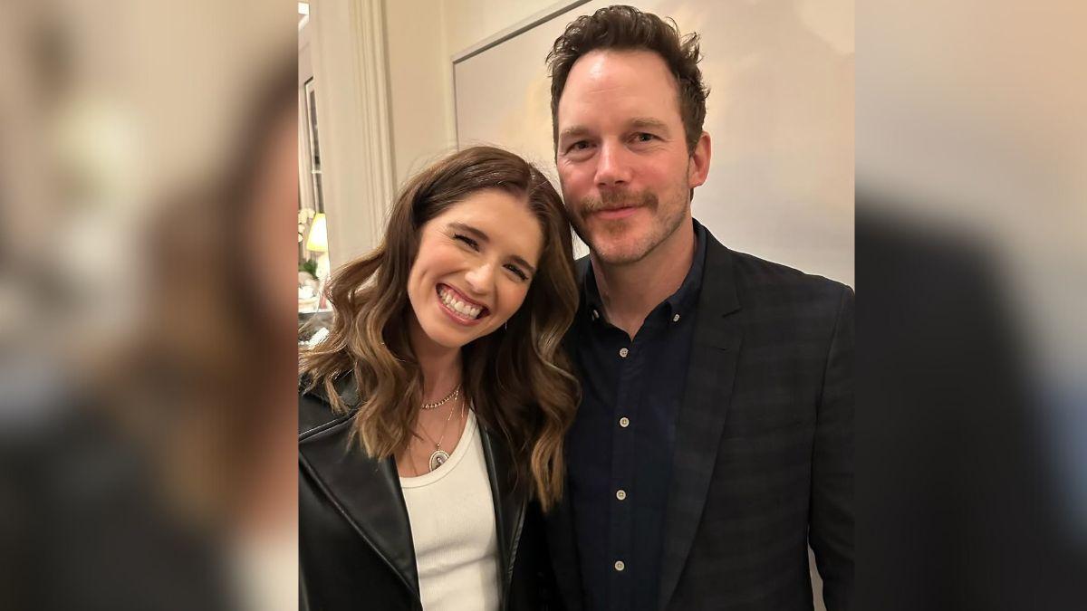 photo of Katherine Schwarzenegger and Chris Pratt. 