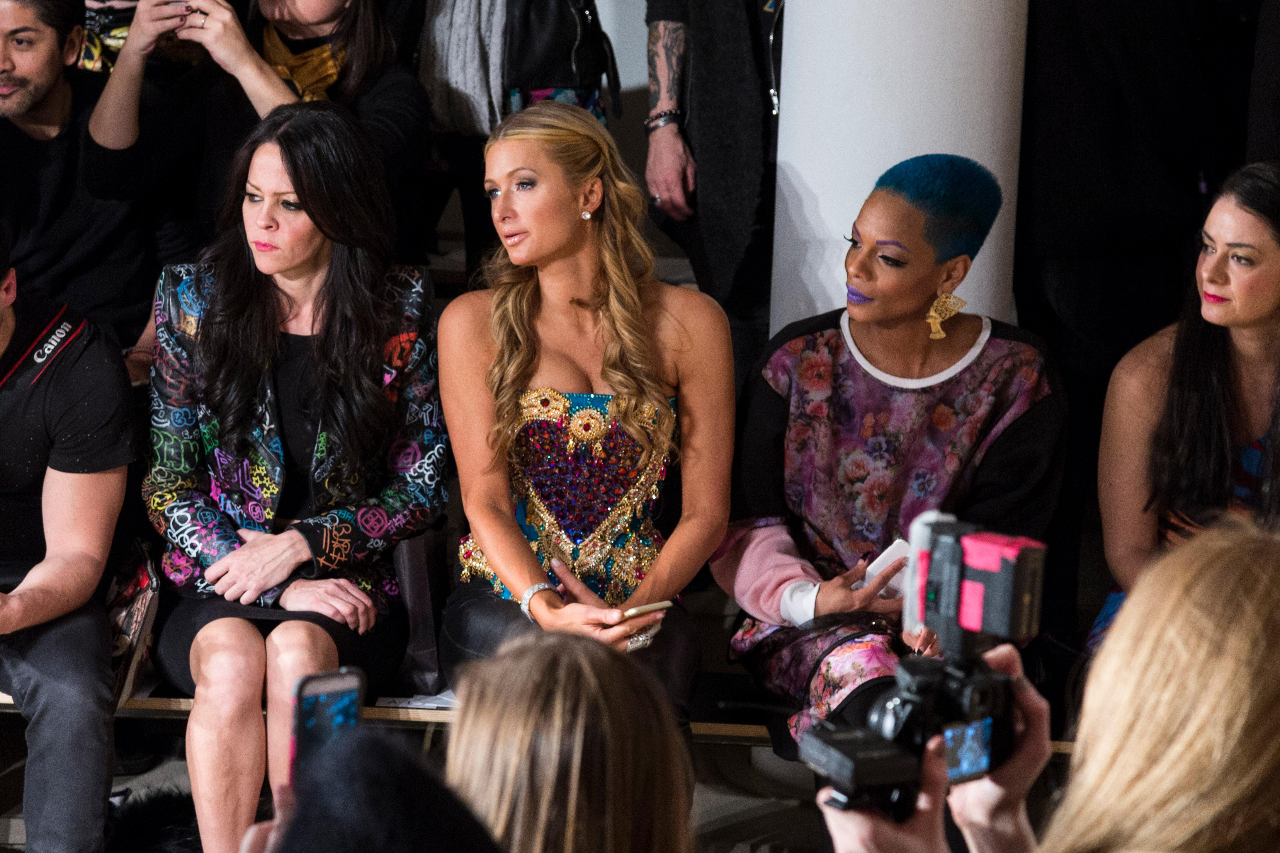 Paris Hilton attends The Blonds show at Milk Studios