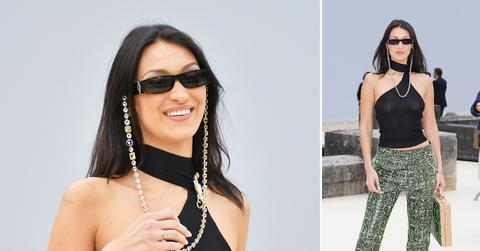 bella hadid arriving at the dior men fashion show at invalides in paris ok