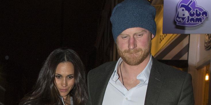 Exclusive&#8230; Prince Harry &amp; Meghan Markle Hold Hands On A Night Out In London***NO USE W/O PRIOR AGREEMENT &#8211; CALL FOR PRICING***