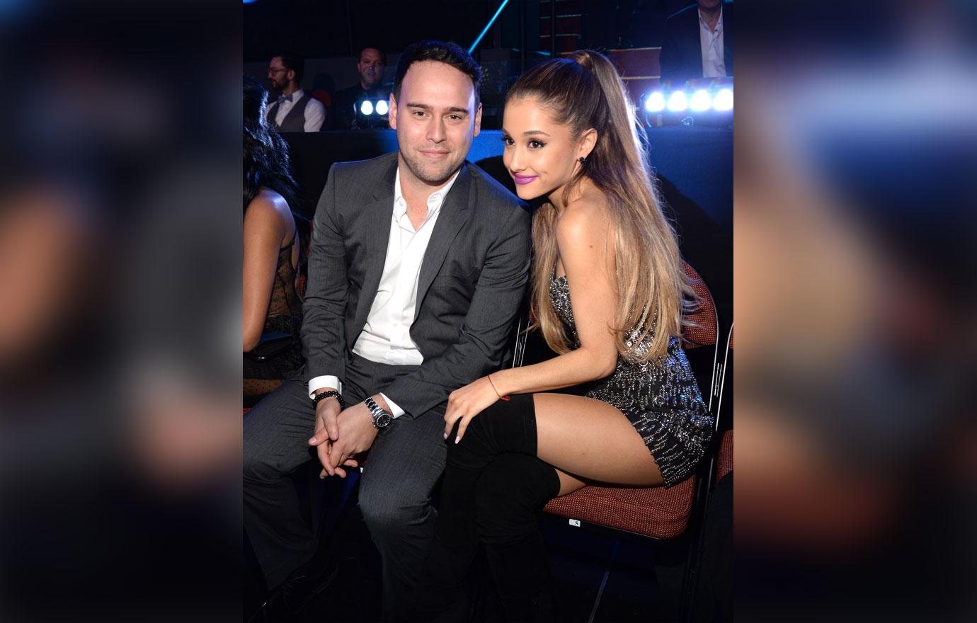 Scooter braun with ariana grande