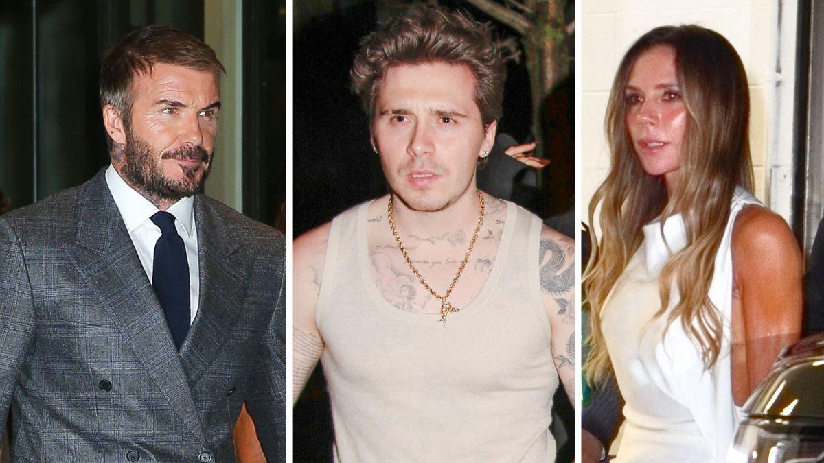 David Beckham,Brooklyn Beckham,Victoria Beckham