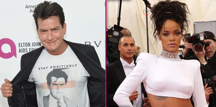 charlie sheen rihanna twitter feud long