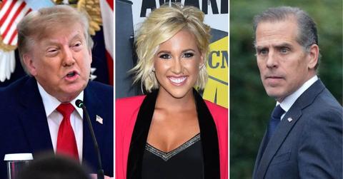 Photo of Donald Trump, Savannah Chrisley and Hunter Biden